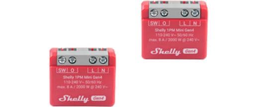 Shelly, WLAN-Schaltaktor 1 Mini Gen4 x 2 Ro