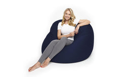 Lumaland | Sitzsack Comfort 380l navyblau | 155x100cm, Waschbar, Flexi