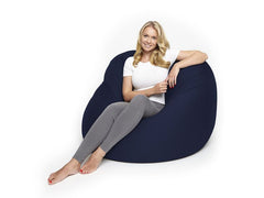 Lumaland | Sitzsack Comfort 380l navyblau | 155x100cm, Waschbar, Flexi