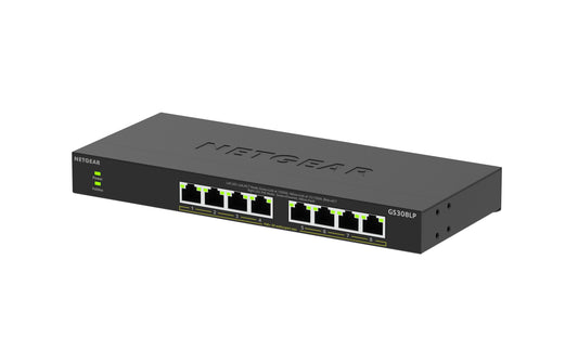 Netgear | GS308LP: 8 Port Switch | 8-Port PoE Gigabit Switch