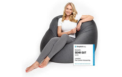Lumaland Sitzsack Comfort 380l dunkelgrau