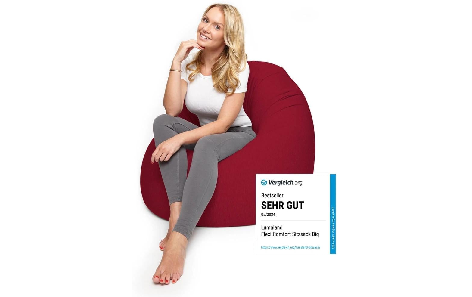 Lumaland Sitzsack Comfort 320l rot