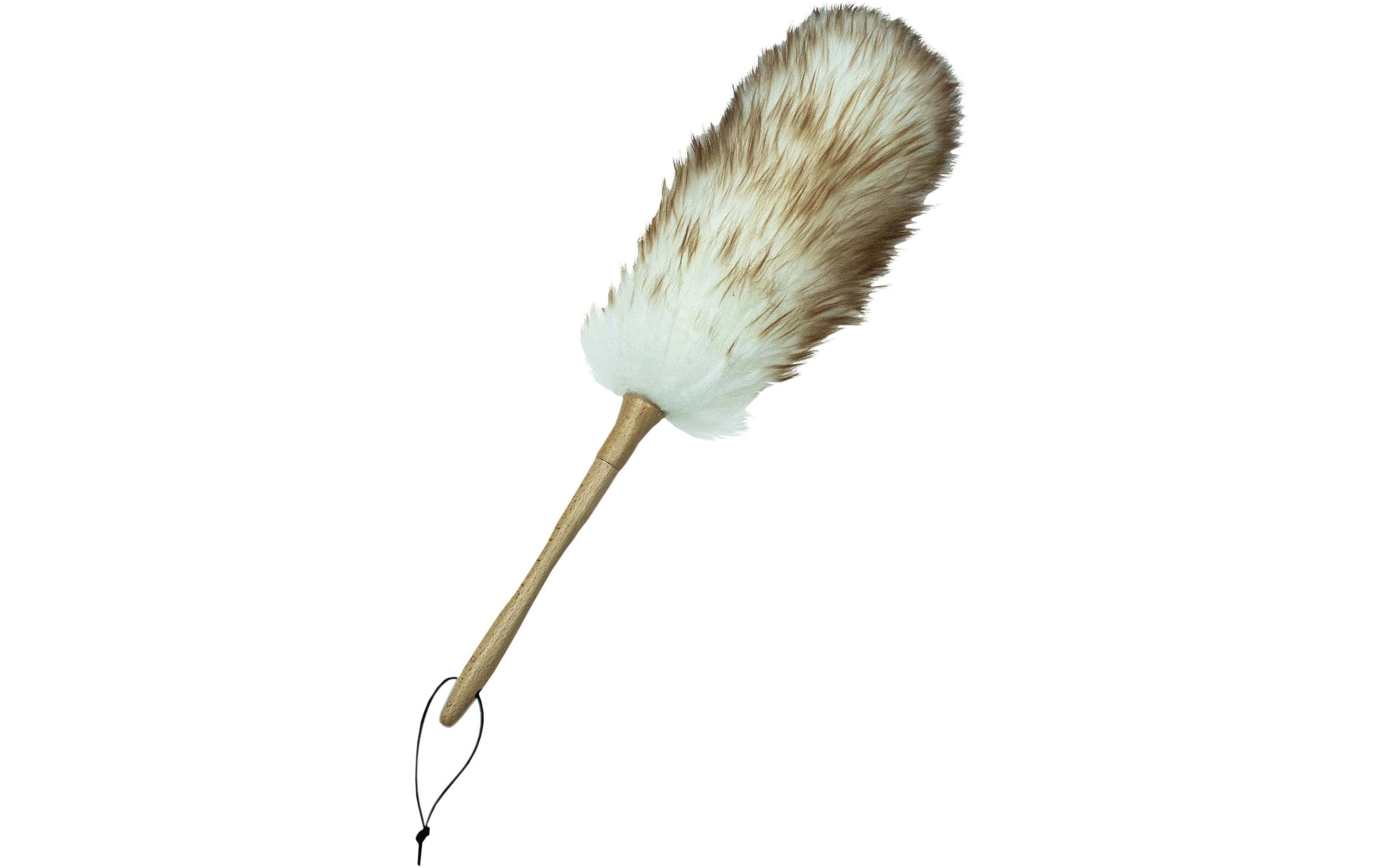 CREaCLEAN Staubwedel mit Holzgriff,