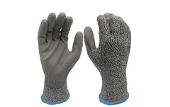 FTM | Arbeitshandschuh | Grösse 9/L, sz-grau, schnittfest, 12er Set