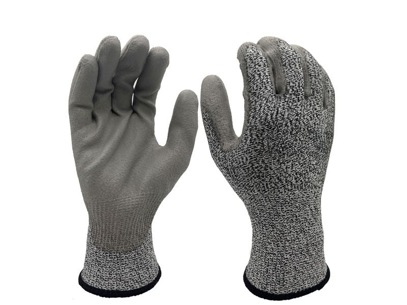 FTM | Arbeitshandschuh | Grösse 10/XL, sz-gra, schnittfest, 12er Set