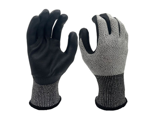 FTM | Arbeitshandschuh | Grösse 10/XL, sz-ws, schnittfest, 12-er Set