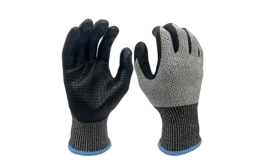 FTM | Arbeitshandschuh | Grösse 9/L, sz-ws, schnittfest, 12-er Set