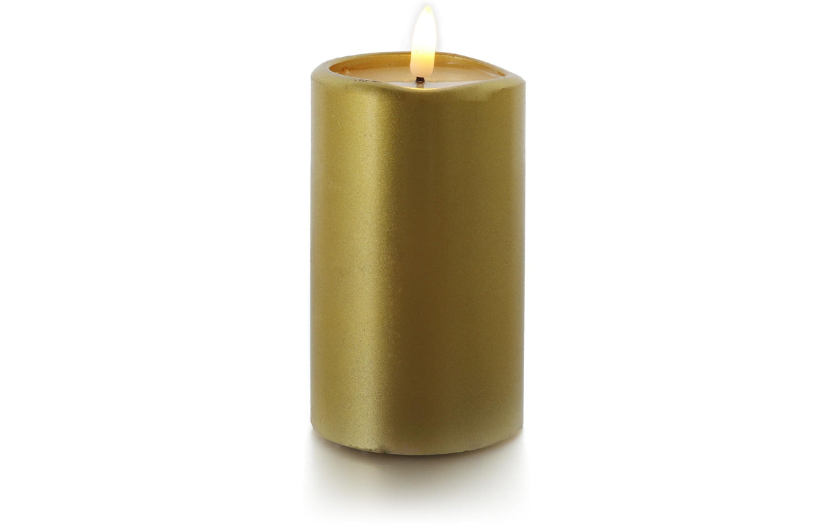 balthasar LED Kerze Novita mittel gold