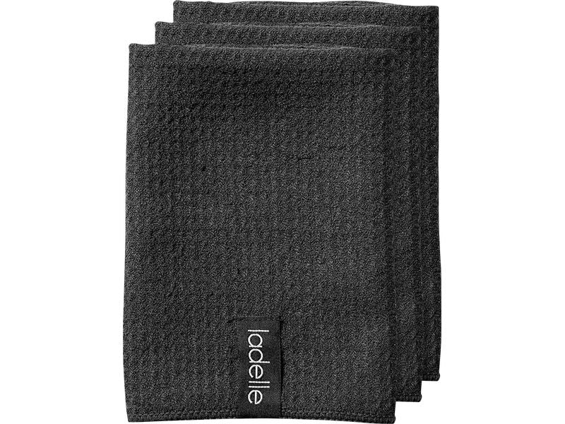 Ladelle | Spültuch Microfaser | black 35x35 cm 3 Stk.