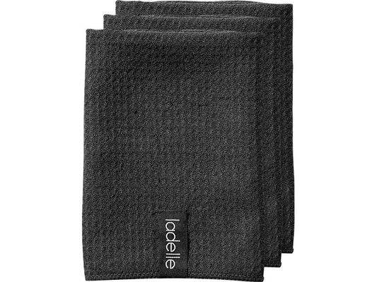 Ladelle | Spültuch Microfaser | black 35x35 cm 3 Stk.