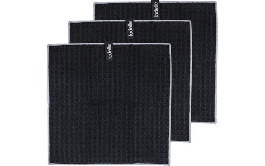 Ladelle | Spültuch Mega Waffle | black 30x30 cm 3 Stk.