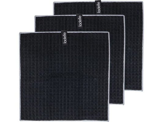 Ladelle | Spültuch Mega Waffle | black 30x30 cm 3 Stk.