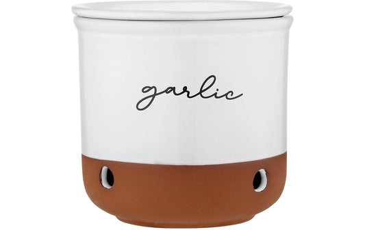 Ladelle | Vorratstopf Garlic Eco | white ø 10x10.8 cm