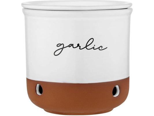 Ladelle | Vorratstopf Garlic Eco | white ø 10x10.8 cm