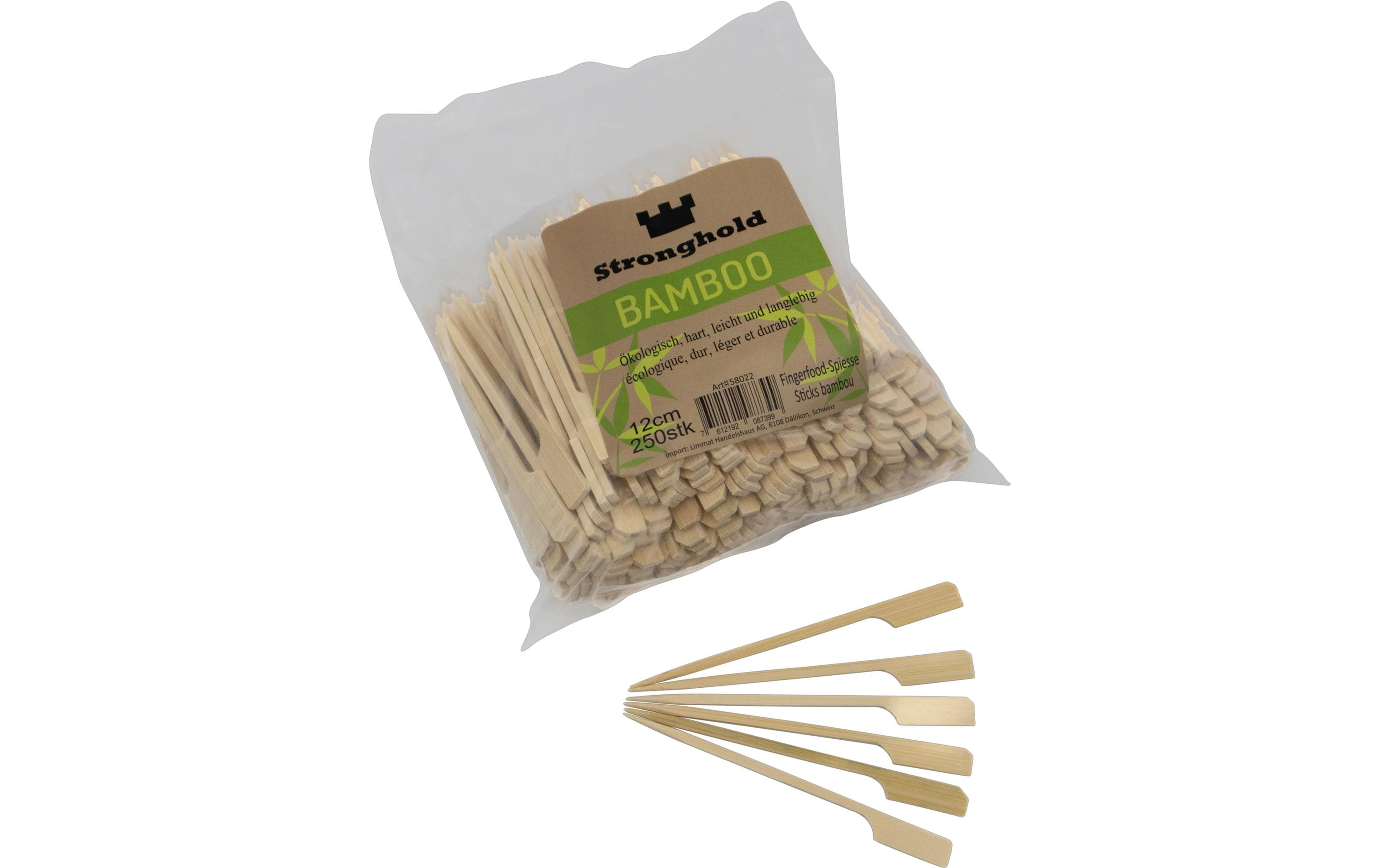 Stronghold, Bambus-Spiesse mit Griff 12 cm,