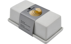 Stronghold | Butterdose für CH Butter | Porzellan, 15 x 8.5 cm, H 6 cm