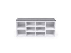 VASAGLE | Schuhschrank mit Polster | 104x30x48 cm (LxBxH), Holz