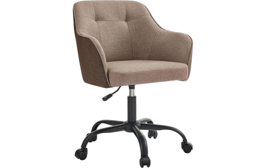 Songmics | Bürostuhl Braun | 58x61x86-96 cm (lxBxH), mit Fusskreuz