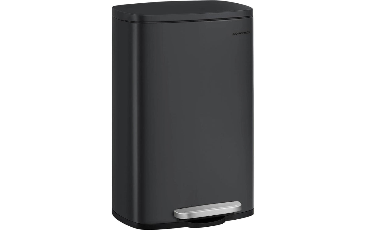 Songmics Treteimer 50 Liter, Schwarz