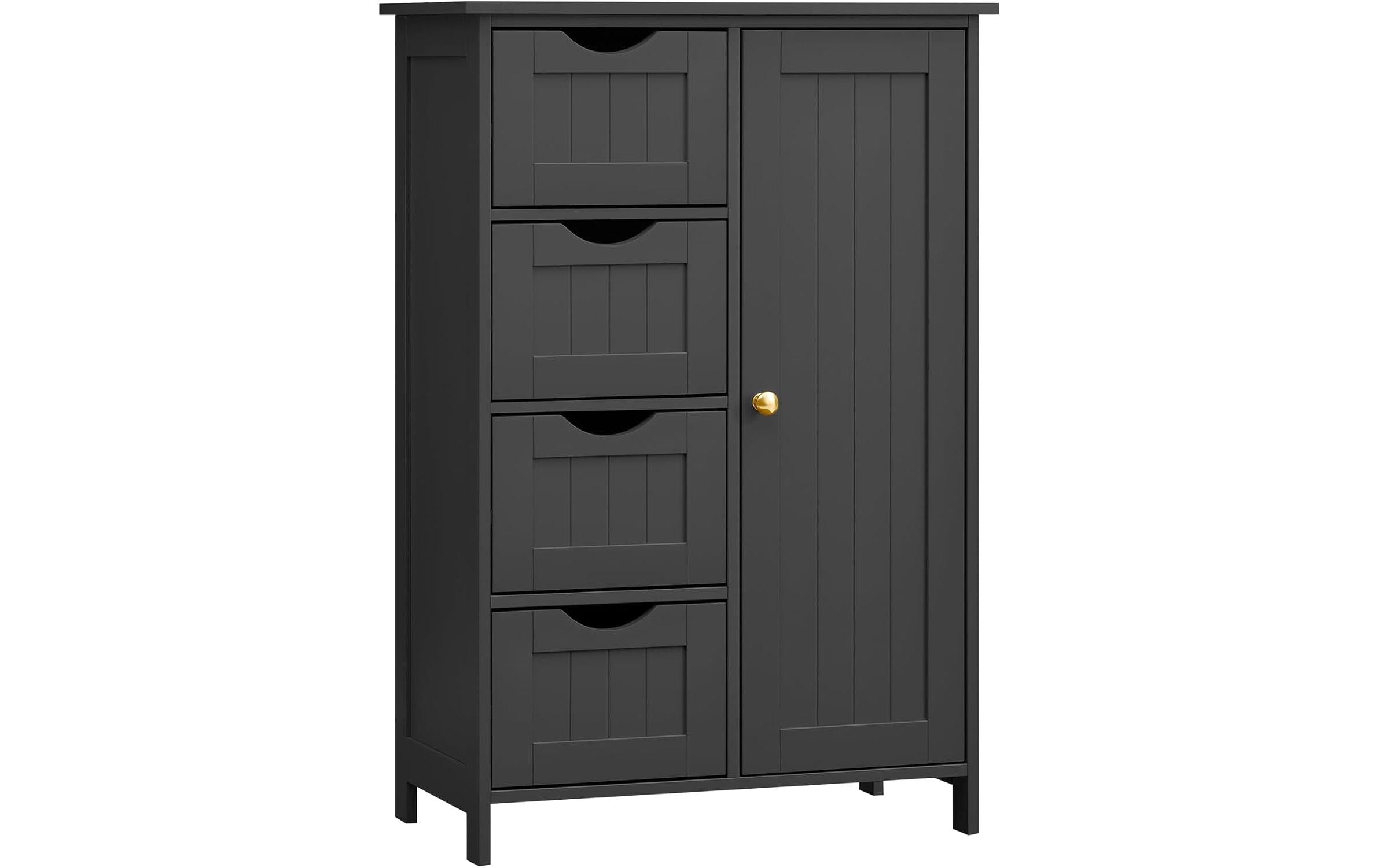 Vasagle Kommode Landhausstil, Schwarz