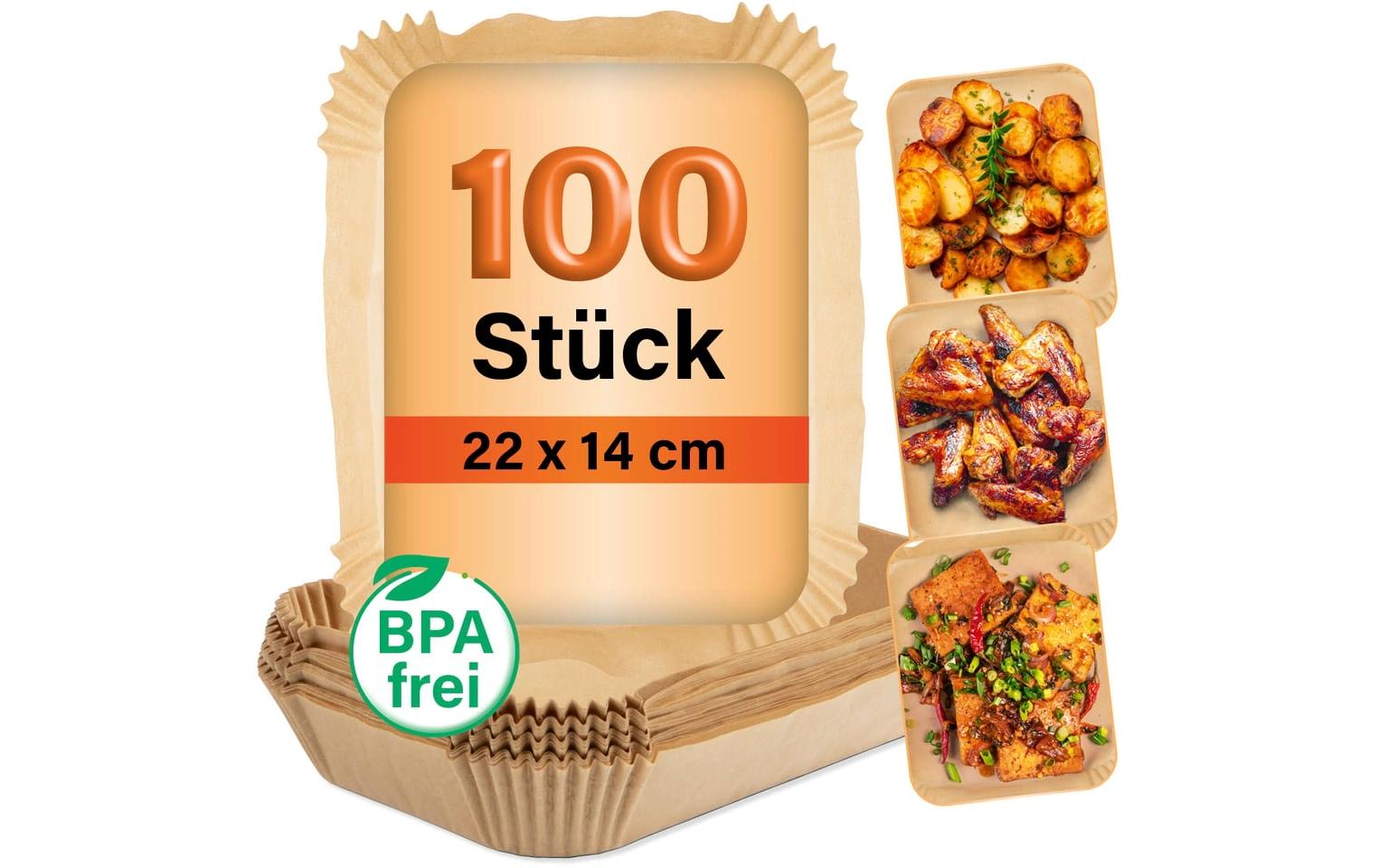 GOURMETmaxx Backpapier Schalen 22x14cm