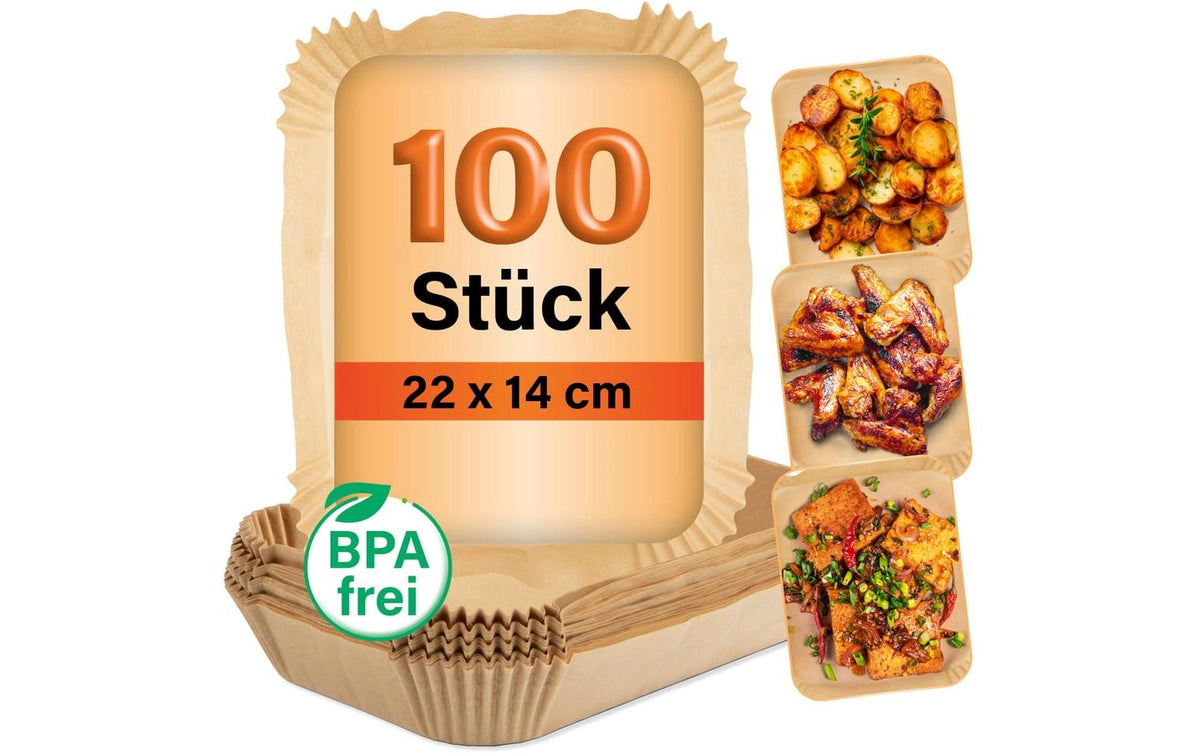 GOURMETmaxx Backpapier Schalen 22x14cm