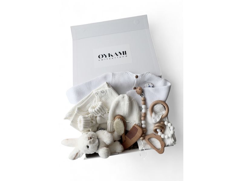 Oykami | Geschenkbox Weiss Verona | Hase Weiss