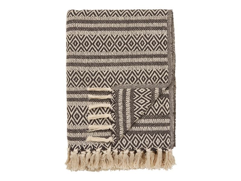 House Nordic | Adana Plaid | 130 x 180 cm, Braun