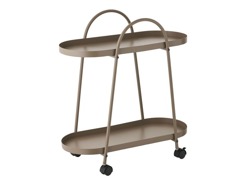 House Nordic | Bartrolley Empoli, Braun | 60x27.5x64 cm (LxBxH), Stahl