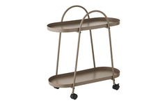 House Nordic | Bartrolley Empoli, Braun | 60x27.5x64 cm (LxBxH), Stahl