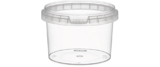 Weita | Runddose mit Deckel PP 280 ml | 1 Pack à 40 Stk. D: 9.7cm Transparent