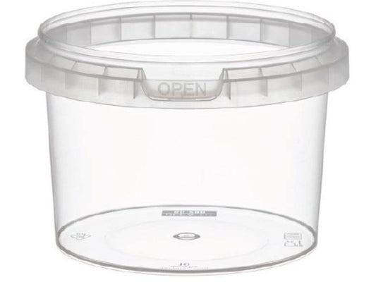 Weita | Runddose mit Deckel PP 280 ml | 1 Pack à 40 Stk. D: 9.7cm Transparent