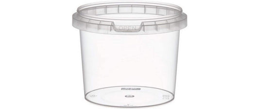 Weita | Runddose mit Deckel PP 365ml | 1 Pack à 40 Stk. D: 9.7cm Transparent