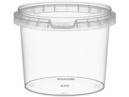 Weita | Runddose mit Deckel PP 365ml | 1 Pack à 40 Stk. D: 9.7cm Transparent