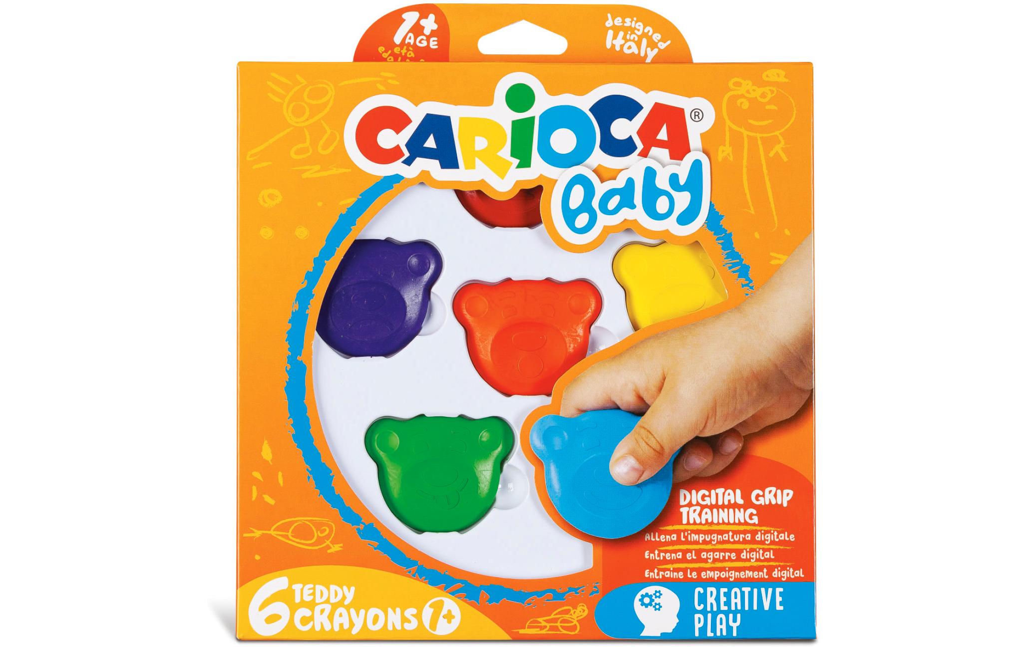 Carioca Crayon Baby Teddy 6-er Set