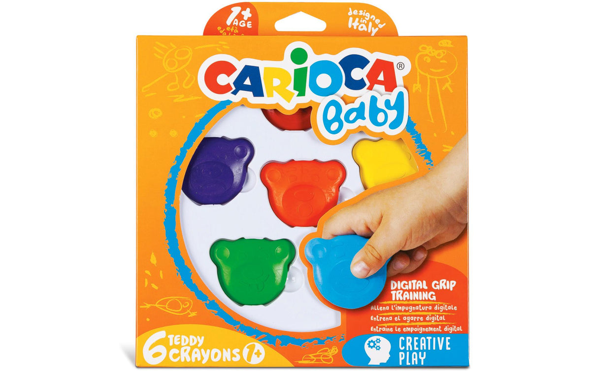 Carioca Crayon Baby Teddy 6-er Set