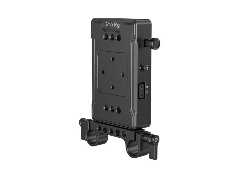 Smallrig | V Mount Battery Adapter Plate | Basic Version with Dual Rod Clamp