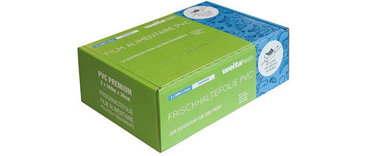 Weita | Frischhaltefolie WF Premium 45cm | 2 Rollen, Doppelbox, PVC