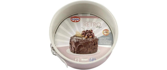 Dr.Oetker | Dr. Oetker Springform 18cm, rosa/creme | Stahlblech/Keramik, D:18x8cm