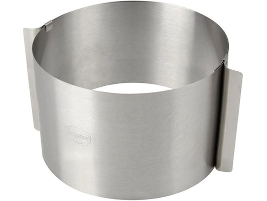 Dr.Oetker | Dr. Oetker Tortenring extra hoch 15cm | Edelstahl, verstellbar 16-30cm