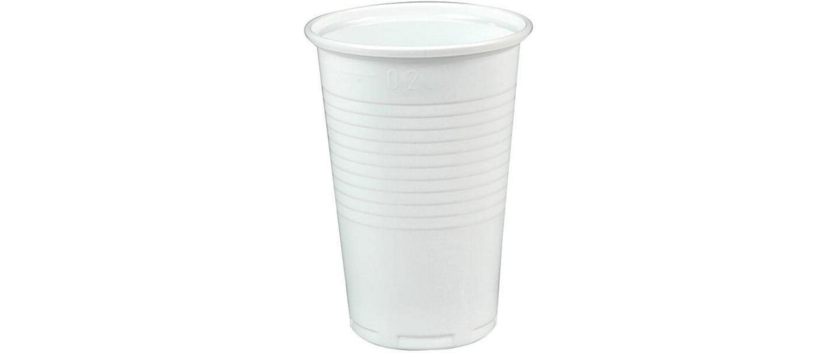 Papstar Trinkbecher weiss PP 2dl