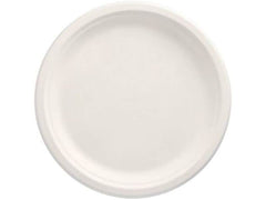 Papstar | Teller Pure Zuckerrohr D 26cm | 1 Pack à 12 Stk. Weiss