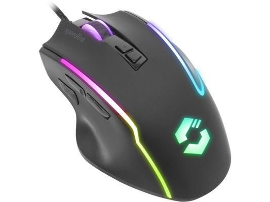 Speedlink | DECUS NX Gaming Mouse | SL-680024 Wired, RGB, Rubber black