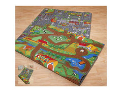 vedes | Spielteppich 100 x 190 cm Wende | 100% Polyamid