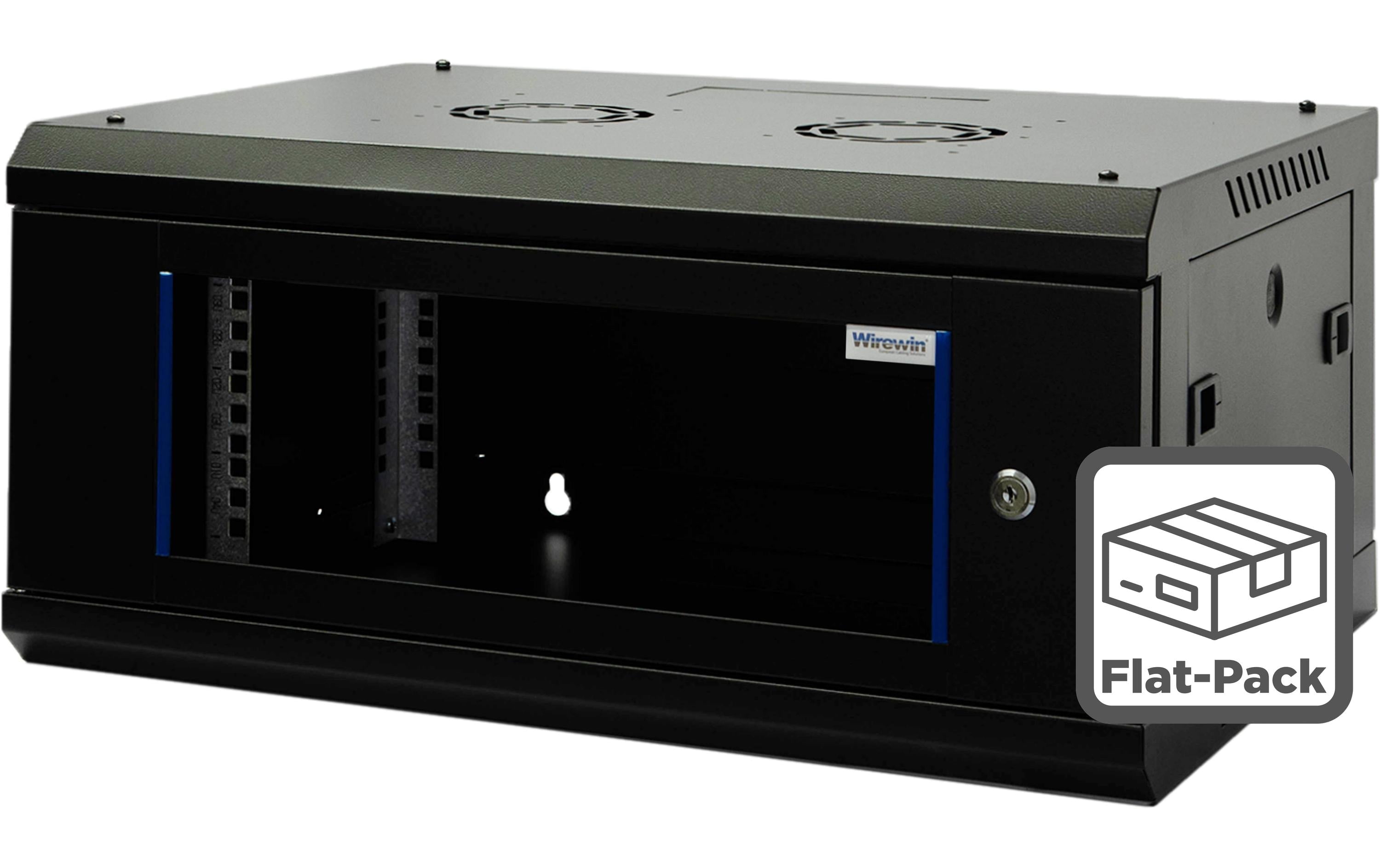 WIREWIN Wandschrank PS3 FP, 600x450x4HE sw