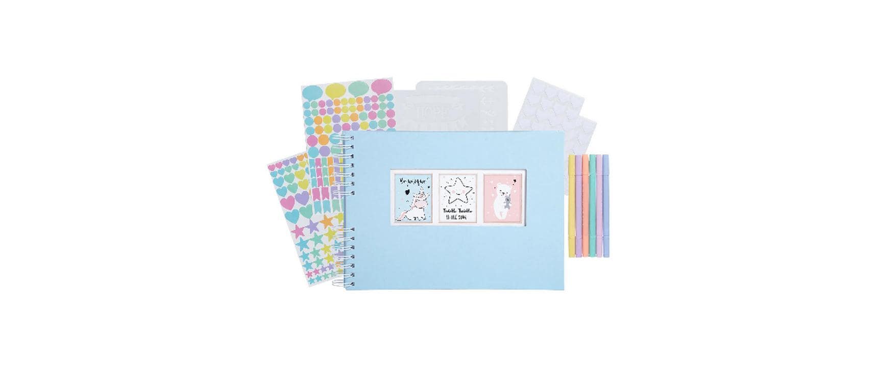 Exacompta, Scrap-Addict Set, Pastellblau