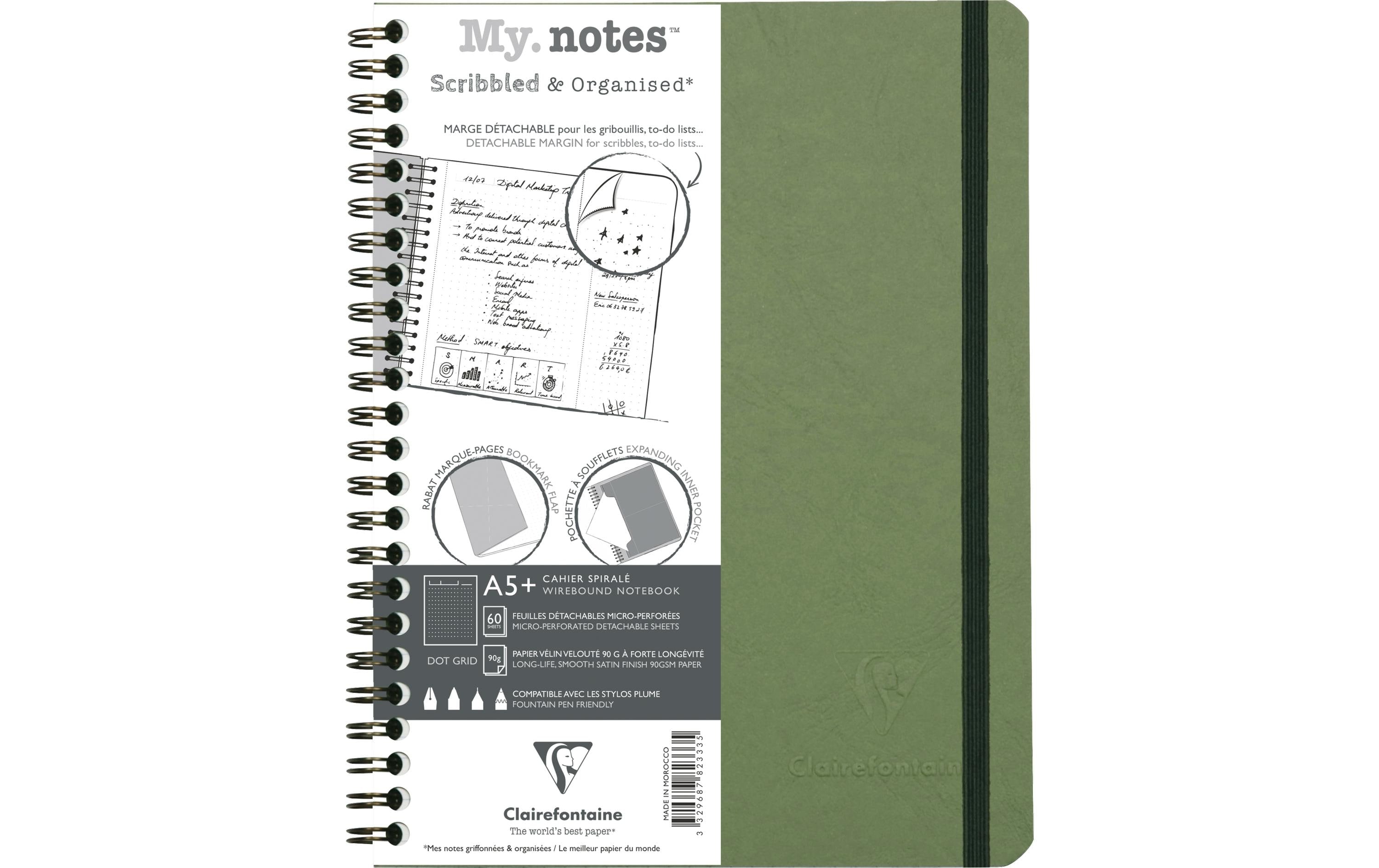 Clairefontaine, Notizbuch AgeBag A5+, dotte