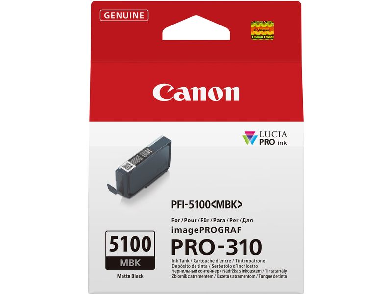 Canon | Tinte Canon PFI-5100MBK | mattschwarz, PRO-310