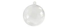 Glorex | Kugel Kunststoff-Kugel teilbar 8cm | 1 Stück, zum Befüllen/Bebasteln
