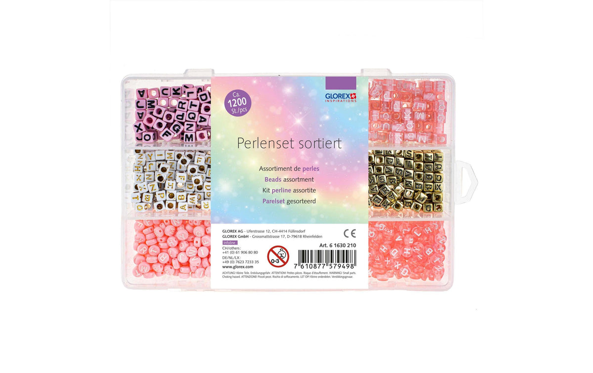 Glorex Perlenset Buchstaben